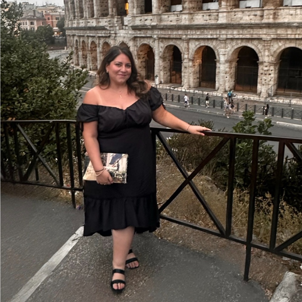 Black Off The Shoulder Midi dress